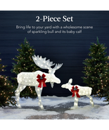 2pc LED Christmas Outdoor Moose Decor, Holiday Gift Xmas Ornament Lights... - $142.95