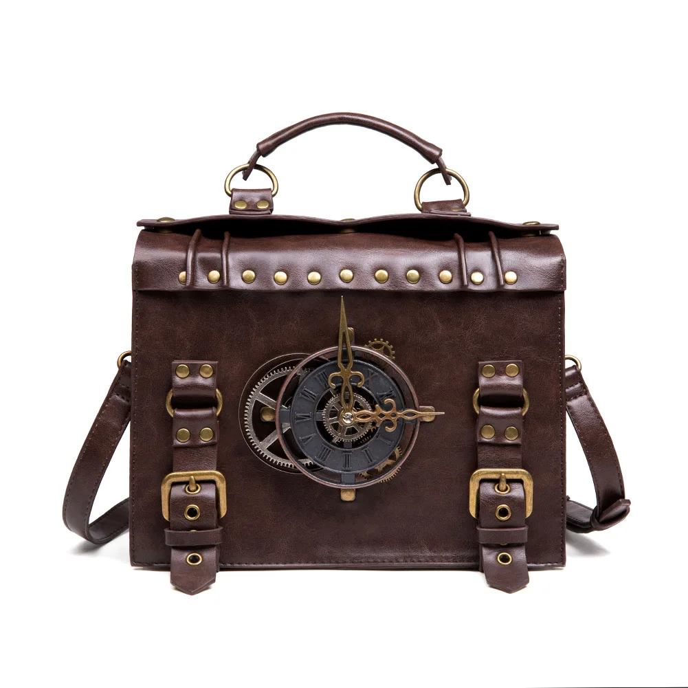 Norbinus Steampunk Single Shoulder Bags Vintage Women Handbags Messenger Crossbo - £75.13 GBP
