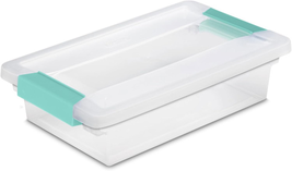 19618606 Small Clip Box, Clear Lid &amp; Base W/Colored Latches, 6-Pack - $82.47 CAD