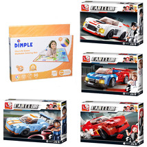 SlubanKids Cars Building Blocks 643 Pcs With Coloring Play Mat &amp; Markers (5) Set - £35.37 GBP