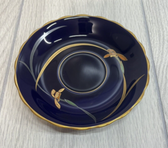 Vintage Koransha Cobalt Blue And Gold Iris Saucer ONLY Replacement - £16.52 GBP