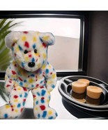 TY Beanie Original Buddy - TY2K Bear Confetti Squares  13&quot; - $314.97 MXN