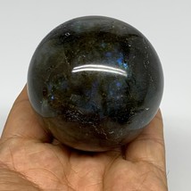 269.9g, 2.3&quot;(58mm), Labradorite Sphere Gemstone,Crystal @Madagascar, B29877 - £26.73 GBP