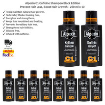 Alpecin Caffeine Shampoo Black Edition to Prevent Hair Loss - 250ml - Pack of 10 - £139.84 GBP