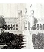 Notre Dame Hotel Le Noel Christmas 1911 Antique Print French University ... - $35.02 CAD