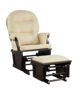 Baby Nursery Relax Rocker Rocking Chair Glider &amp; Ottoman Set w/Cushion B... - £287.69 GBP