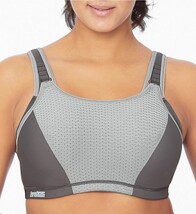 NEW Glamorise Elite Performance 42B Adjustable UW Sports Bra 9167 GRAY R... - £14.01 GBP