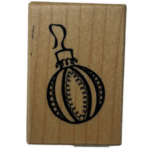 Christmas Single Ball Ornament Collectible Rubber Stamp PSX B-3047 Vintage 2000  - $6.87