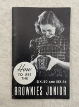 Eastman Kodak Company Six-20 &amp; Six-16 Brownies Junior Owners Manuel - £11.16 GBP