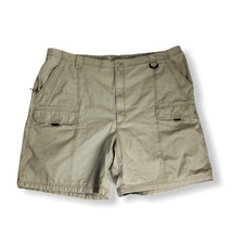 Wrangler Cargo Shorts Mens 46 Khaki Pockets Casual Tan Mid Rise Loose Fi... - £15.98 GBP