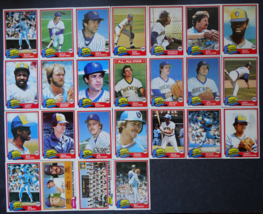 1981 Topps Milwaukee Brewers Team Set of 25 Baseball Cards - £6.28 GBP