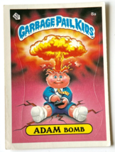 1985 Topps Garbage Pail Kids OS1 1st Series ADAM BOMB Checklist Card 8a GLOSSY - £110.89 GBP