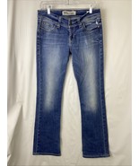 BKE Denim Culture Boot Stretch Womens Blue Jeans Size 29L Distressed - $32.32 CAD