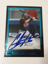 Chris Herrmann Minnesota Twins 2009 Bowman Chrome Autograph Card #BDPP57 READ - £3.91 GBP