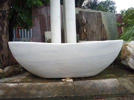 Large bathtub Stone bathtub Marble Bathtub Hand carved tub Bathtub decor - £7,612.31 GBP
