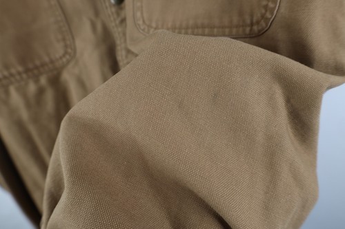 Vtg Carhartt Mens 2XLT Faded Flannel Lined Canvas Button Shirt Jacket Jac Shirt Item image 8
