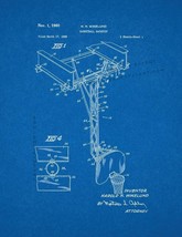 Basketball Backstop Patent Print - Blueprint - £6.33 GBP+