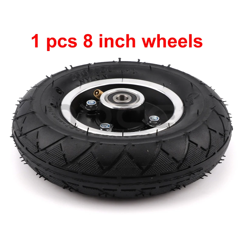 Electric Scooter Tyre With Wheel Hub 8&quot;  200x50 Inflation Vehicle Aluminium Allo - £107.89 GBP