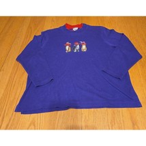 Vintage BonWorth red hat society purple cat shirt - £14.33 GBP