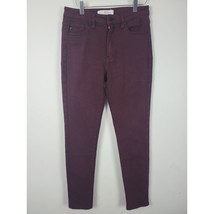 Kancan Skinny High Rise Jeans 9/28 Womens Dark Burgundy Bottoms Casual - £18.18 GBP