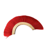 RED PLUME RED CREST BRUSH Natural Horse Hair Like Plume For ROMAN HELMET... - £34.55 GBP