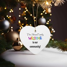 Personalizable gift ornament, welcome to community, new neighbors housew... - $373.46 MXN