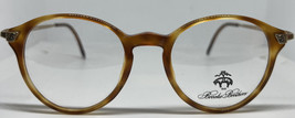 New Vintage Brooks Brothers 501 Eyeglasses C. 5011 Tortoise &amp; Antique Gold 48mm - £104.07 GBP