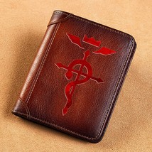 Quality genuine leather wallet fullmetal alchemist symbol printing standard purse bk134 thumb200