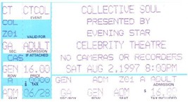 Collective Soul Ticket Stub August 2 1997 Phoenix Arizona - £19.70 GBP