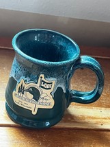 Green Drip Lodi Sesquicentennial Studio Art Pottery Coffee Cup Mug – 4 i... - $14.89
