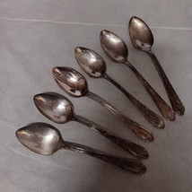 Oneida Meadowbrook 1936 Soup Spoons 6 Silverplated 7.125&quot; - $19.95