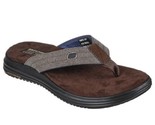 Man Skechers Relaxed Fit Proven SD Flip Flop Sandal 204576 Chocolate Siz... - $43.00