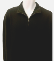Apt 9 Mens 1/4 Zip Polo Sweater Size XL Long Sleeve Black - £9.48 GBP