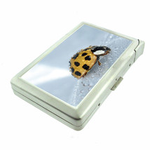 Ladybug Em6 100&#39;s Size Cigarette Case with Built in Lighter Metal Wallet - £17.37 GBP