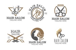 Hair Stylist Logo Bundle, Hairdresser Logo Bundle,Barber Shop Logo Bundle - £3.41 GBP