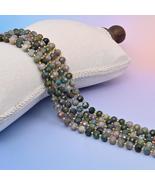 Natural Indian Agate Faceted Rondelle Gemstone Beads, 6x8 mm Faceted Ron... - $7.71+