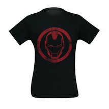 Iron Man Distressed Icon Men&#39;s T-Shirt Black - £25.51 GBP+