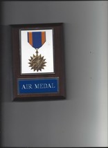 AIR MEDAL PLAQUE USA MILITARY PHOTO PLAQUE US AIR FORCE AWARD NAVY MARINES - $4.94