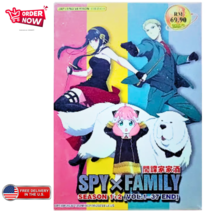 Anime DVD Spy x Family Season 1 (Part 1+2) + Season 2 Vol.1-37 English Dub - £24.61 GBP