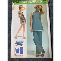 Simplicity Misses Beach cover up Tunic pants 70&#39;s Pattern sz 14 9427 - u... - £8.62 GBP