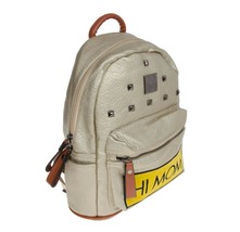 School Bag/ College Bag/ Picnic Bag/ Backpack (Golden) with Rivets for Kids - £55.74 GBP