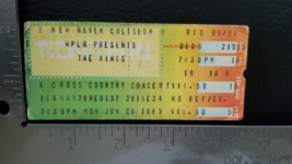 THE KINKS - VINTAGE JUNE 06, 1983 NEW HAVEN COLISEUM CONCERT TICKET STUB - $662.49 MXN
