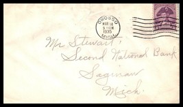 1935 US Cover - Owosso, Michigan to Saginaw, MI L16 - £2.28 GBP