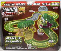 Magic Tracks Dino Chomp Glow in The Dark Race Track 9ft Speedway - £28.41 GBP