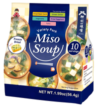 Miko Brand Freeze Dried Variety Pack Miso Soup 10 Servings - $21.45