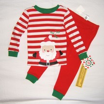 Little Me Holiday Sleepware Two Piece Set 18 Month Baby Boy Christmas Santa - £8.01 GBP