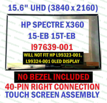 Hp Spectre X360 15T-EB 15-EB 15-eb0043dx 15.6" Lcd Display Screen Assembly - $158.02