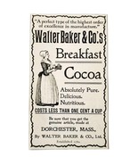 Walter Baker Breakfast Cocoa 1897 Advertisement Victorian Chocolate ADBN1A9 - $28.01 CAD