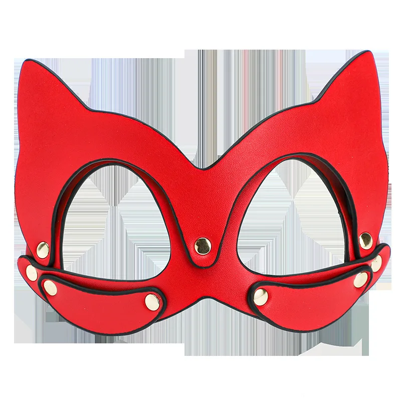 Play 1pc Stage Cat Mask, New Toyy Leather Mask, Punk Toy Cosplay Face Cat, Masqu - £32.76 GBP