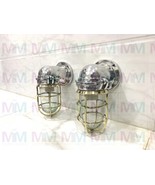 Nautical Vintage Japanese Style Aluminum &amp; Brass Bulkhead Wall Light - S... - £182.35 GBP